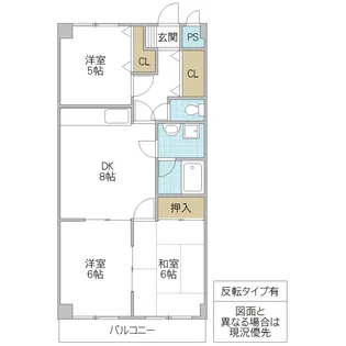 セントレージ水戸【3階】の間取り