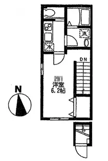 フィカーサ東新宿【2階】の間取り