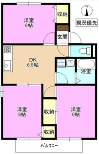 AULOS・野池【2階】の間取り