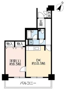 UR多摩ニュータウンコリナス長池【4階】の間取り