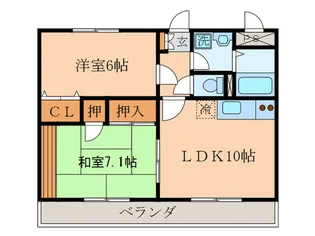 ラークハイツ【1階】の間取り