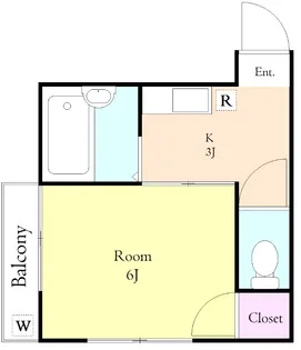 メルベーユカネフサ【2階】の間取り