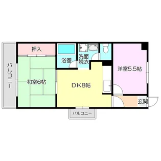 豊新ガーデンハイツ【2階】の間取り