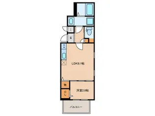 Cherim志賀本通vague【2階】の間取り