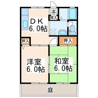 セジュール不知火【1階】の間取り