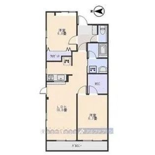 Raffles北通り【2階】の間取り