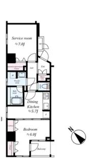 レヴィーナ東京八重洲通り【2階】の間取り