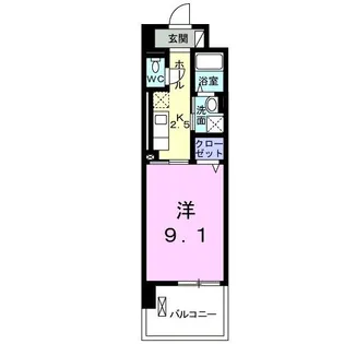 フルーレII【2階】の間取り