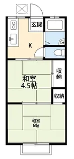 鶴岡ハイツ【2階】の間取り
