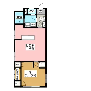 大洋コーポ【3階】の間取り
