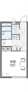 レオパレスエルピス【2階】の間取り