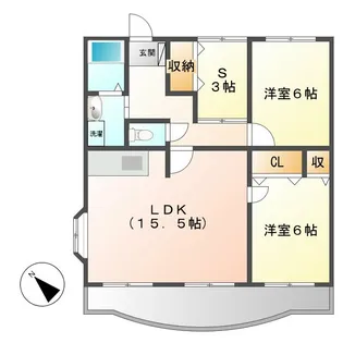 リヴェール成瀬台II【1階】の間取り