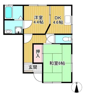 みゆき荘【1階】の間取り