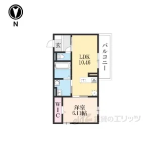 ロウレル【3階】の間取り