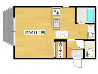 ソレイユ旭【1階】の間取り