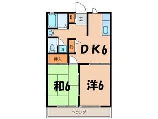 ル・ピリエ【1階】の間取り
