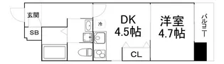 ネクストステージ関目【6階】の間取り