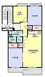東鷲宮ニュータウン駅前通り7-5【3階】の間取り