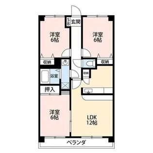 グリーンプラザ【4階】の間取り