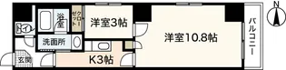 クレセント・ヒルズ【6階】の間取り