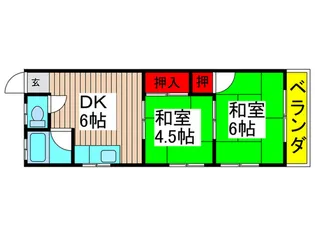 コ-ポミヤノ【2階】の間取り