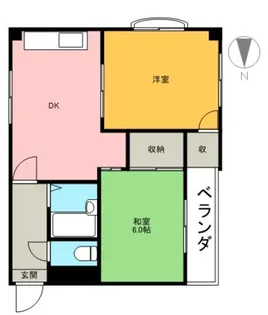 シャトレー寿【2階】の間取り