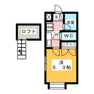 美合ハイツ【1階】の間取り