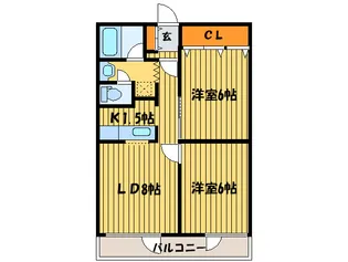 シャレ-ド藤 I【2階】の間取り