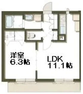グランデール壱番館【1階】の間取り