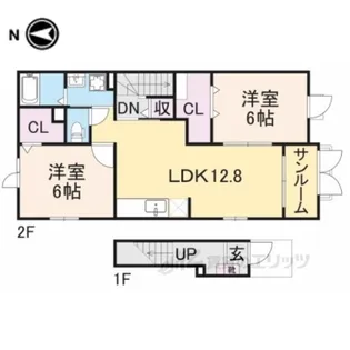 マーメイドA【2階】の間取り