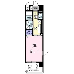 いろは大翔舘【7階】の間取り