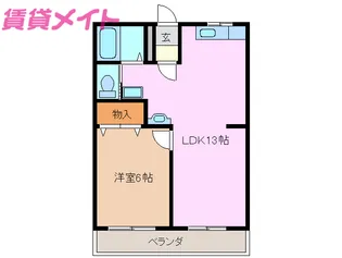 メモリーあかつき【3階】の間取り