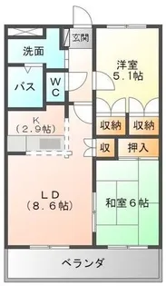 エスポア232【2階】の間取り