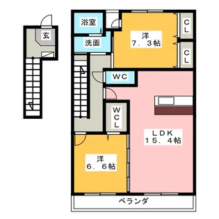 oliva【2階】の間取り