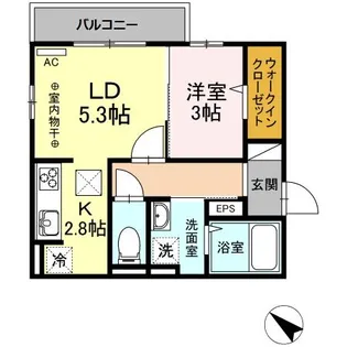 カルミア【1階】の間取り