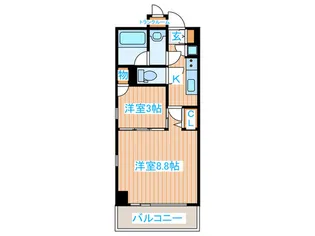 コンフォートEXE新田ステーション【6階】の間取り
