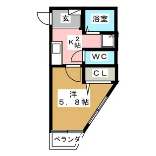 カームネスト【2階】の間取り