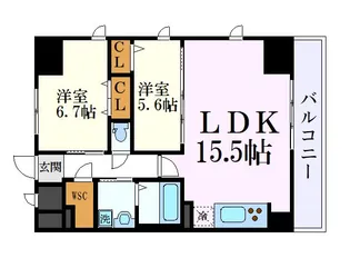 アルクス金山【7階】の間取り