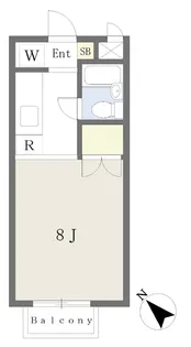 ティクアス【2階】の間取り