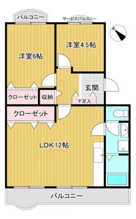 レジデンス百合ヶ丘【4階】の間取り