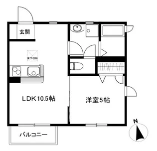 ネクセレスト【1階】の間取り