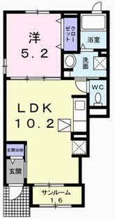 マロンガーデンB【1階】の間取り