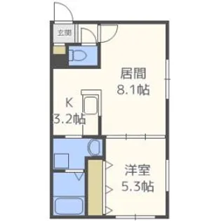 プレシャスハイム発寒南【4階】の間取り