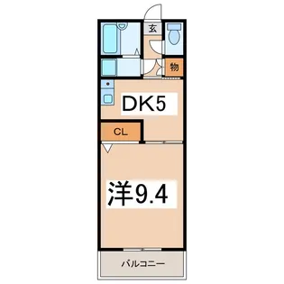 サンライズ河野マンション【1階】の間取り