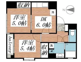 グラッドヒルズ明大前【2階】の間取り