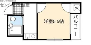 ビッグバーンズマンション高殿【3階】の間取り