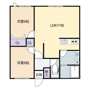I・Gコーポ 2階【2階】の間取り