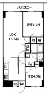 コーラル和田町【4階】の間取り