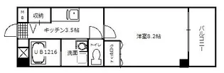 クラール南観音【3階】の間取り