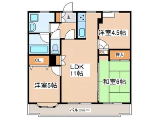 ビッグヴァンテラスガーデン鶴川【3階】の間取り